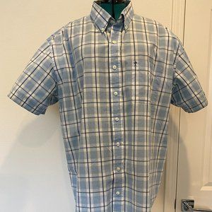 Men's plaid short -sleeve shirt by Arrow 3XL